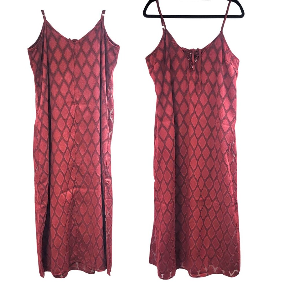 Band Of The Free Red Midi Dress Sleeveless NWT